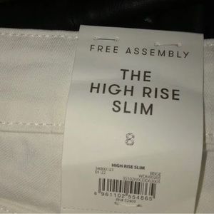 Women’s size 8 high rise white jeans